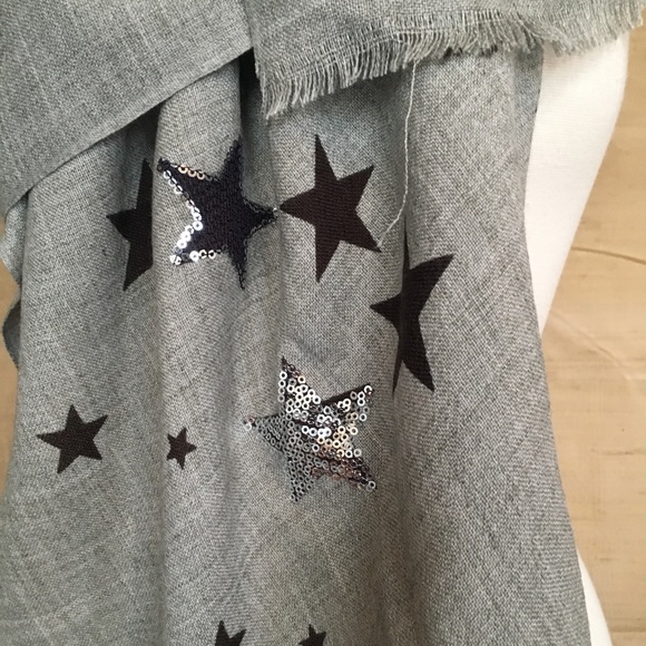 Wool & Sequin Grey Scarf+Shawl - Seed Heritage - Picture 5 of 8
